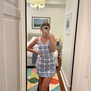 crochet coverup dress